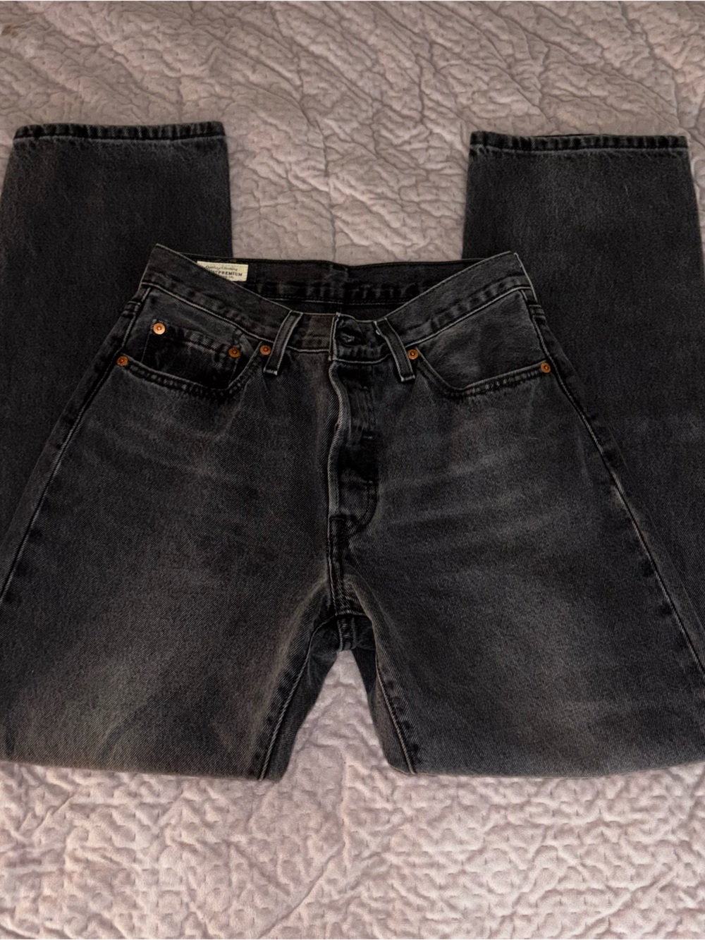 Levi's women’s Charcoal Slim Straight Jeans